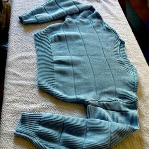 Womens' Pullovers Drop Shoulder Long Sleeve Ribbed Knit Solid Crop Sweater